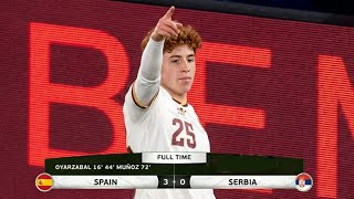 Victor Munoz Debut Goal Full Highlights Spain Vs Serbia 3-0 2026 Friendly Matches Fan Cam