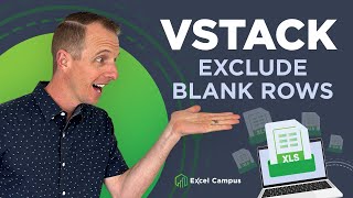 How to use VSTACK in Excel: Exclude Blank Rows in Excel