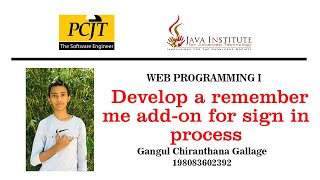 Famous Web Project Task 04 | eshop - web programming 1 | Java Institute | Gangul Gallage Net Worth