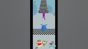 Noob vs Pro vs Hacker In pixel battle game With Oggy Jack and Sinchan gameplay Funny run #shorts