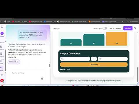 How I Use Canva Code to Generate an App for my Lesson in Science - YouTube