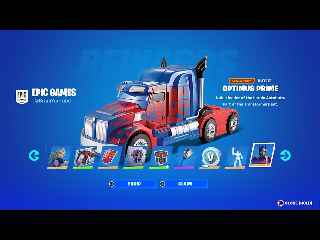 Welp, now we have a truck emote for the Transformers x fortnite