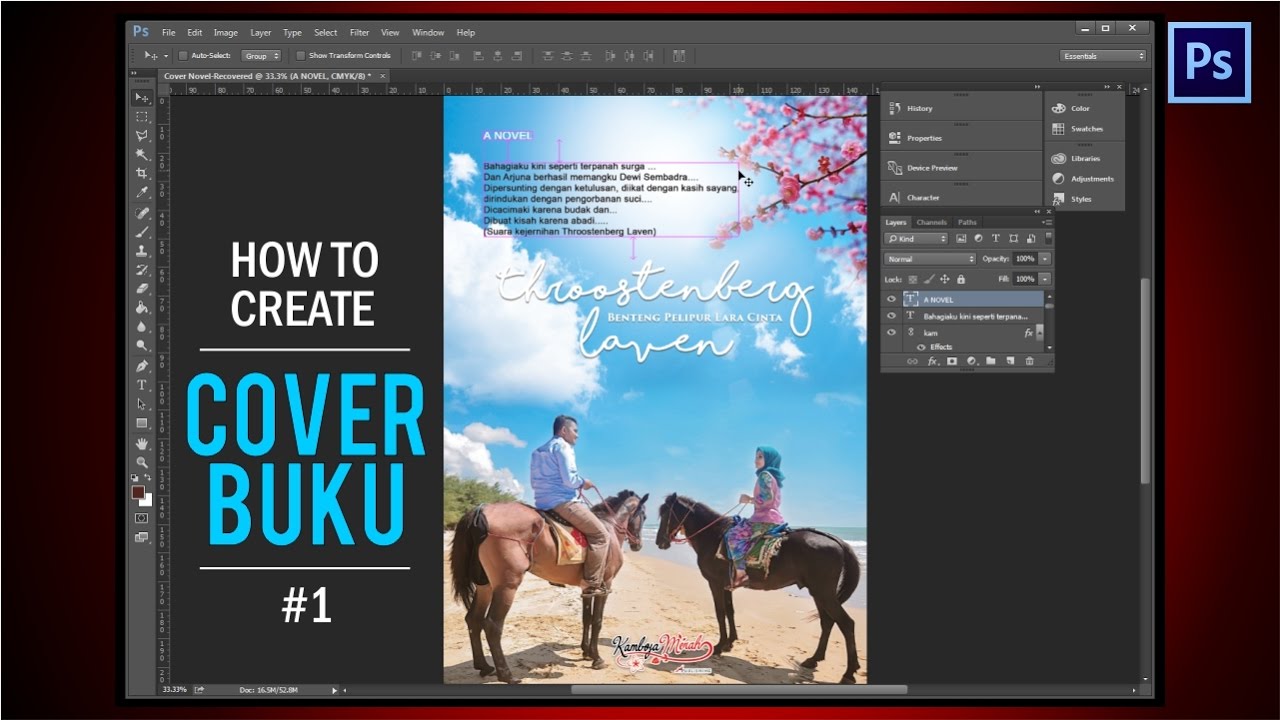  Desain  Cover  Buku  how to make a cover  book  novel  