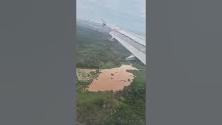 Pesona sayap pesawat proses mendarat