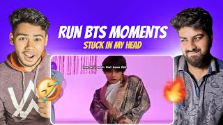 Reaction To Run BTS Moments Stuck in My Head (try not to laugh)