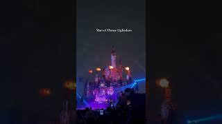Marvel Theme Light Show at Disneyland! #shanghai #china #disney #marvel