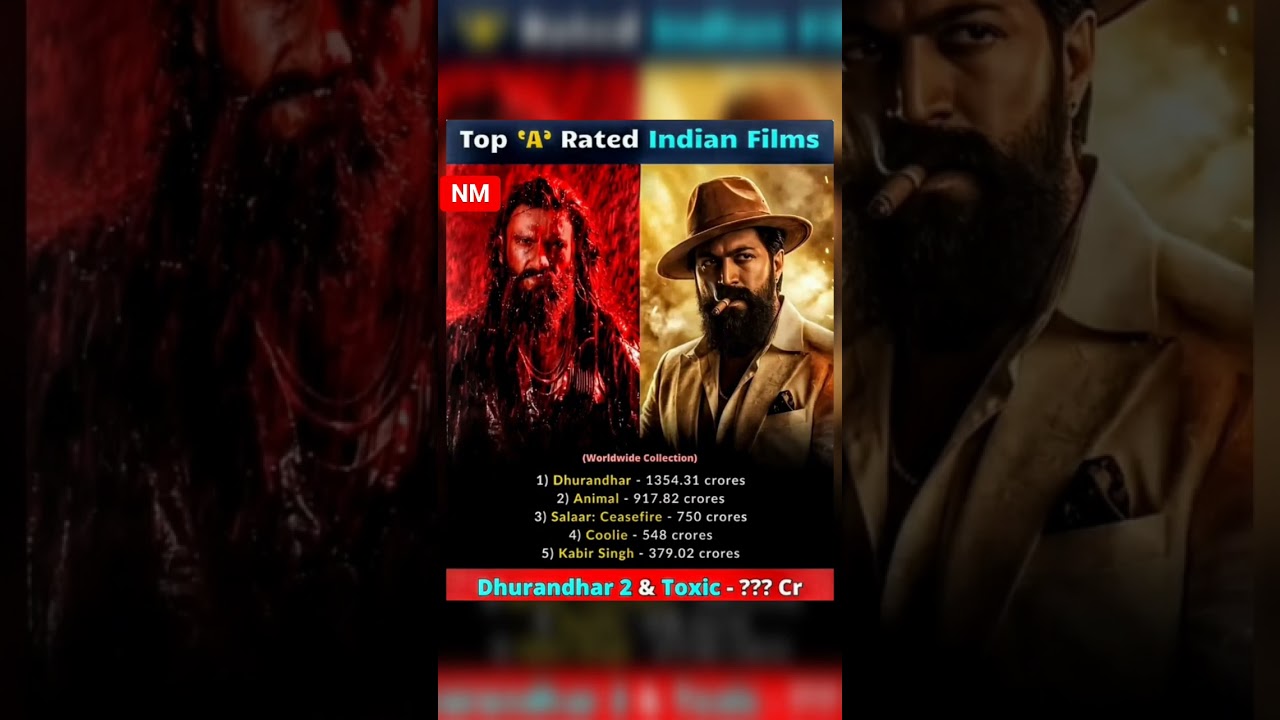 Top 'A' Rated Indian Films Box Office Collection 