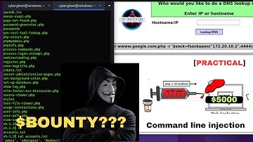 Operating System Command Injection Full video | Practical | Hindi