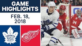 Nhl Game Highlights Maple Leafs Vs. Red Wings - Feb. 18, 2018