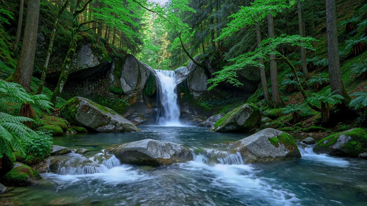 Tranquil River Flow 🌿 Soothing Nature Soundscape for Sleep and Stress Relief #173