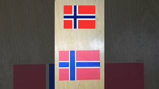 Norway flagshorts shortvideo world flag origami national