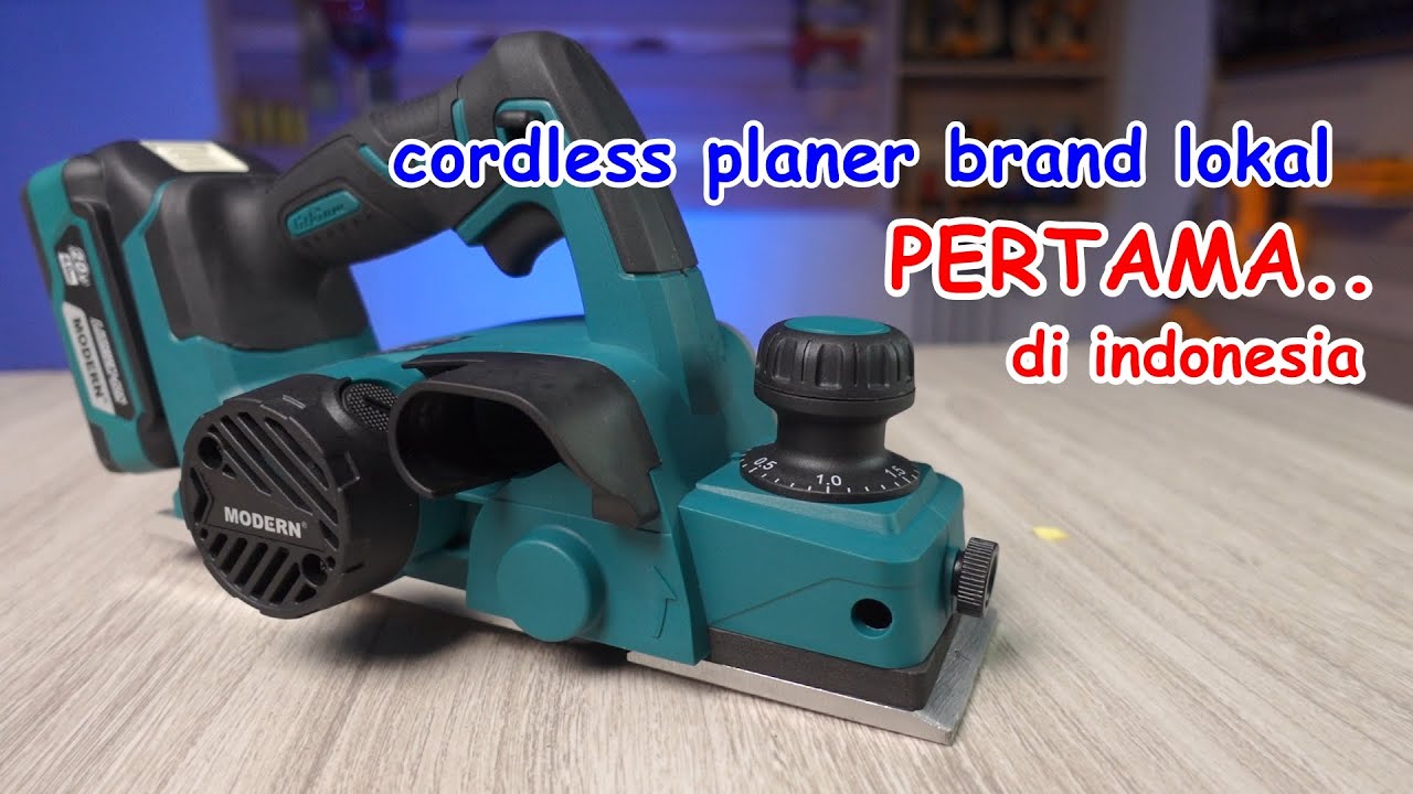 tes dan review mesin ketam serut kayu tenaga baterai terbaru - MODERN M90 CORDLESS HAND PLANER
