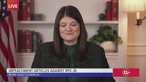 Michigan Congresswoman Haley Stevens introduces articles of impeachment against RFK Jr.
