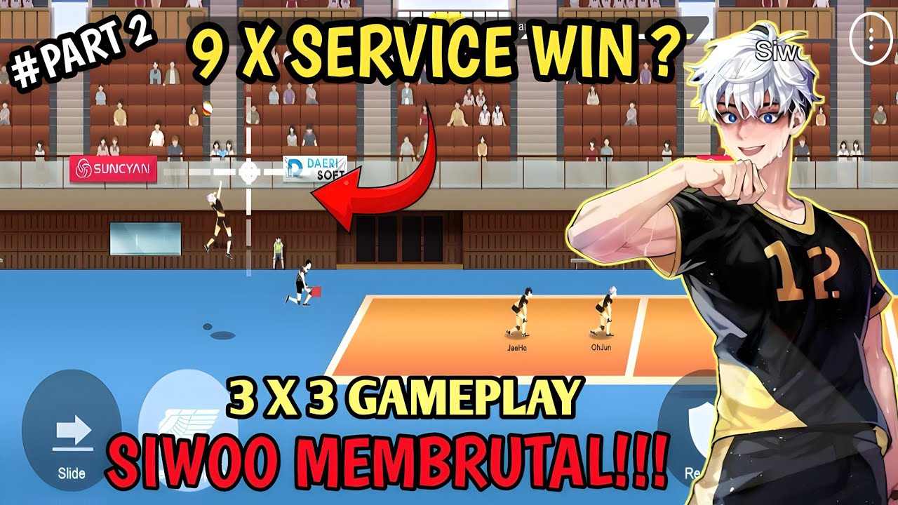 Wow Siwoo Baek Attack ‼️ 9 Service Win‼️ - The Spike Volley Ball Full ...