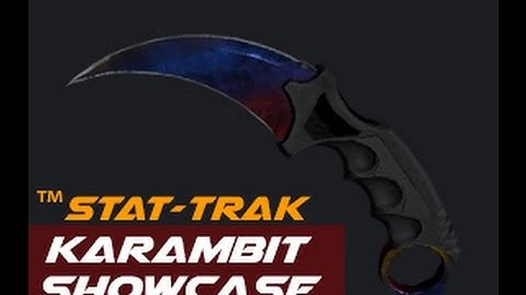 STATTRAK™ Karambit Marble Fade FN (SHOWCASE)