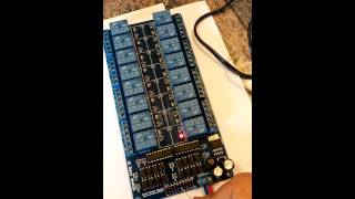 16 relay board testing
