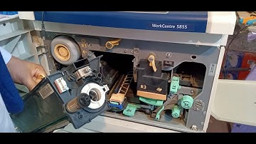 xerox 5655/5855 xerographic error black lining problem solution