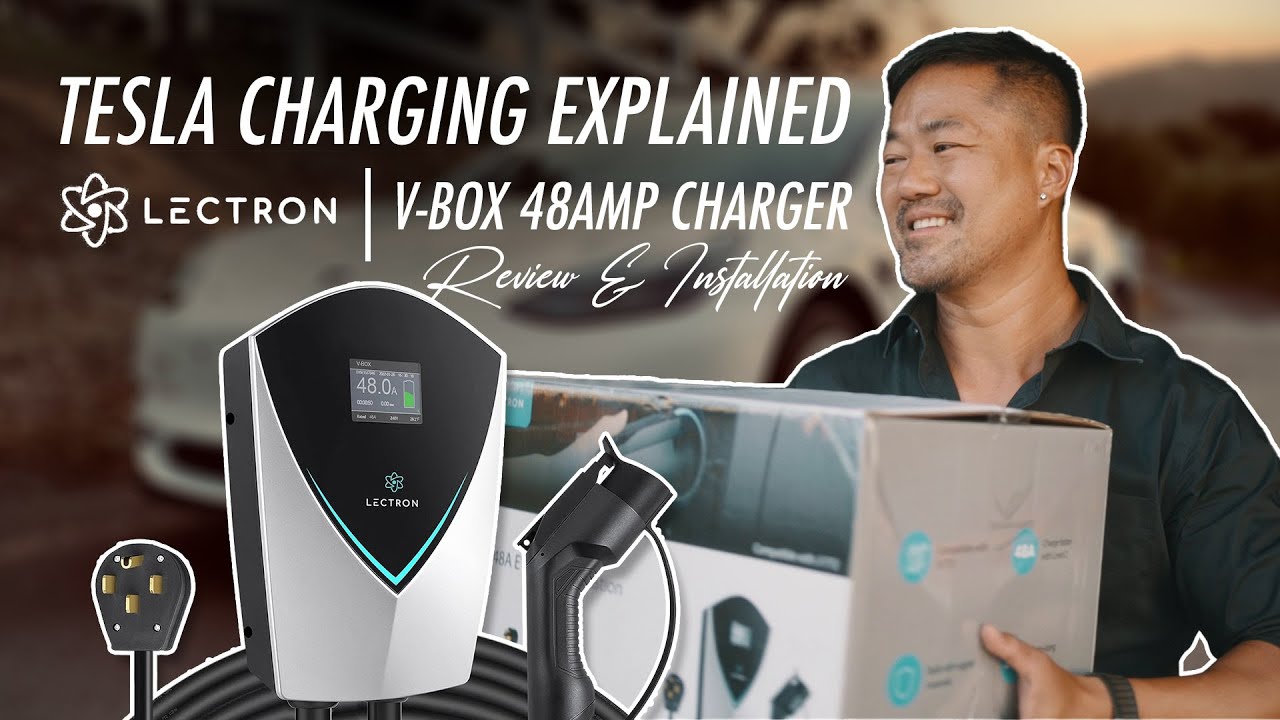 Lectron V-BOX 48 Amp EV Charging Station for Tesla with CCS