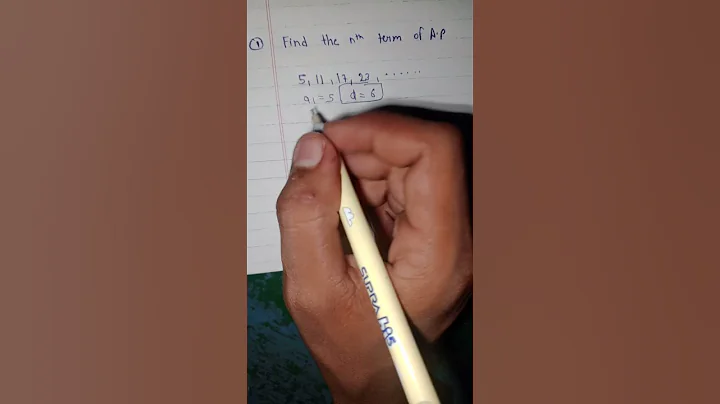 find the nth term of an ap 5,11,17,23..... #shorts #ap #arithmetic #arithmeticprogression