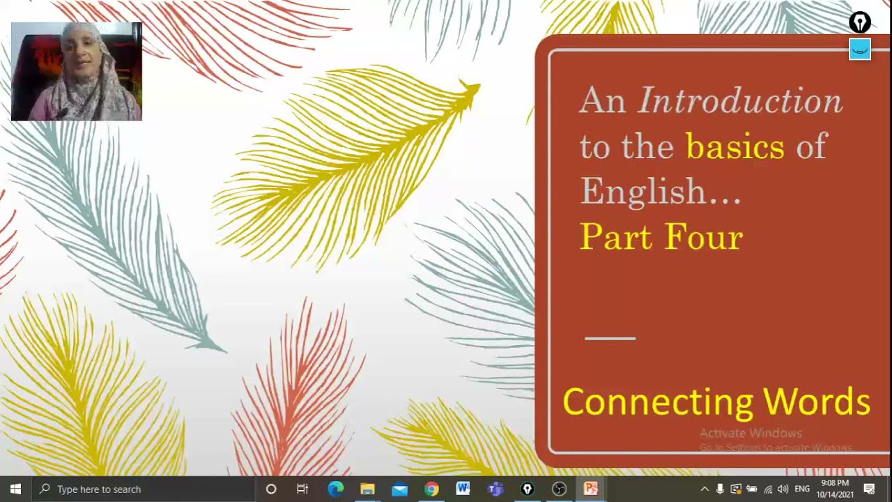 English Basics 4:  Connecting Words