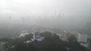 Raining in Kuala Lumpur, Time-Lapse.