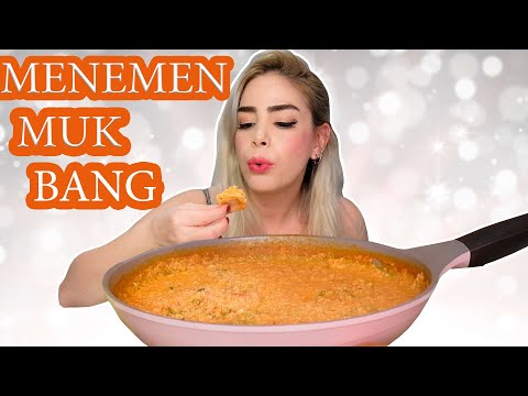 HEMCİNSİNE AŞIK OLMAK? | 10 YUMURTALI MENEMEN MUKBANG TÜRK