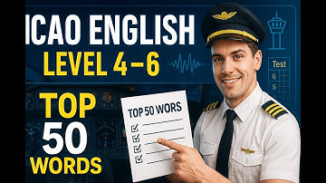 Top 50 ICAO English Words Pilots MUST Know ✈️ | Level 4–6 Vocabulary Training + Quiz
