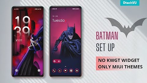 Batman MIUI Set Up Using 3 Best MIUI Themes | MIUI Customisation Ft. Poco F4