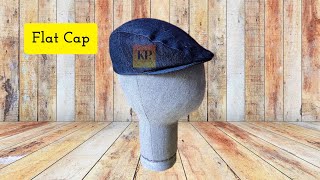 Sew with Me: Making A Flat Cap | Diy Hunching Cap | News Boy Cap | Upcycling Jeans into Hat