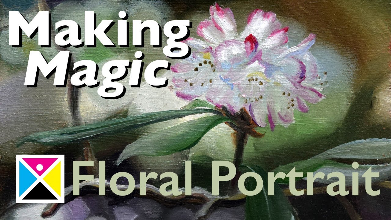 Portrait of a Flower in Oil Paint