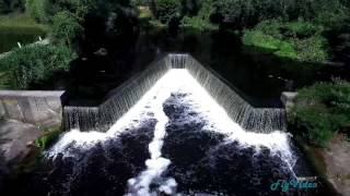 Київський водоспад з висоти пташиного польоту.  Kyiv waterfall airshooting