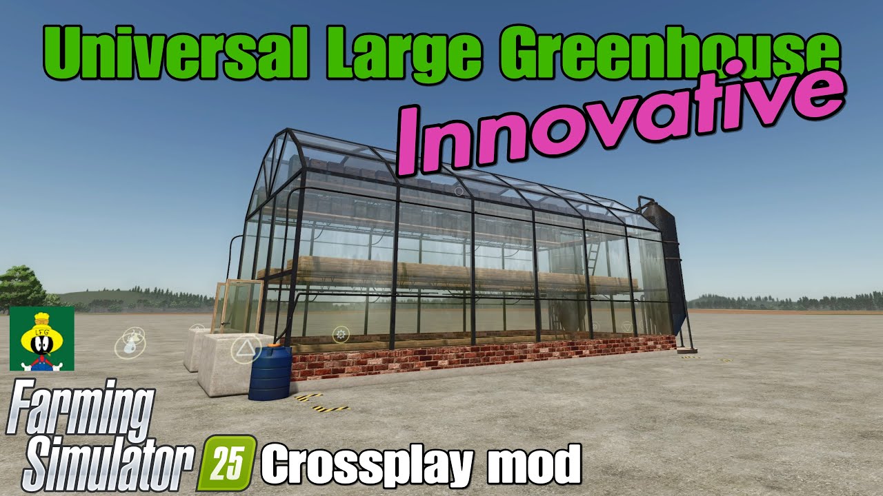 Universal Large Greenhouse / FS25 crossplay mod