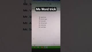 Speed Up Your MS Word Skills with These Tips #msword #trending #shorts #explore #computertips