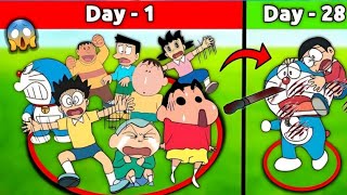 Last To Leave The Circle Wins  😱 Shinchan Vs Nobita👻  Funny Game🤣🥳