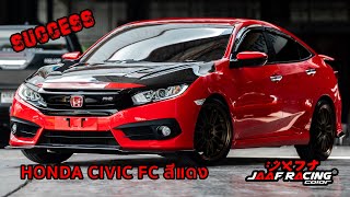 HONDA CIVIC FC ทำสีรอบคัน สีแดงสด (success) BY JAAFBODYSHOP