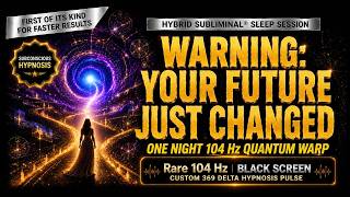 💥Quantum Warp: ONE NIGHT CHANGES THE DIRECTION OF EVERYTHING | HYBRID Subliminal® + Hypnosis