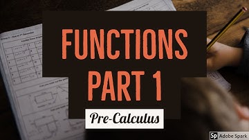 MA141 1.4 Functions Part 1