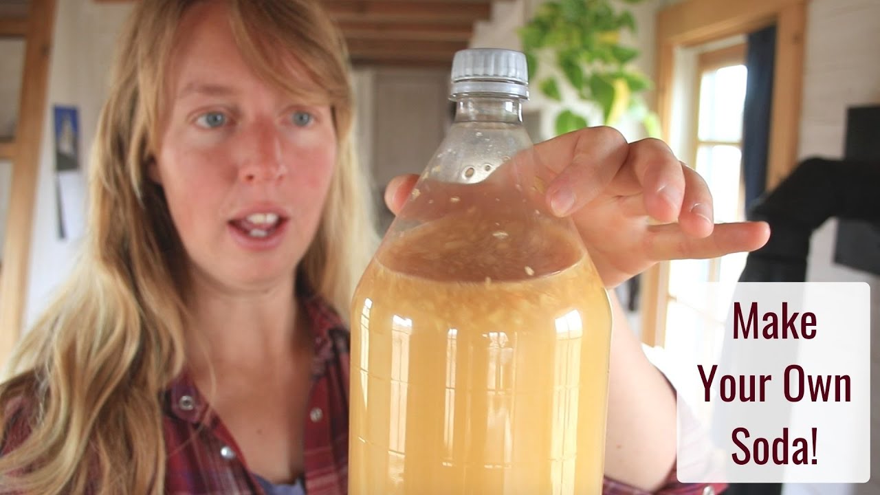 Make Your Own Soda at Home! This Ginger Ale is Actually Good For You! - Tiny House Cooking