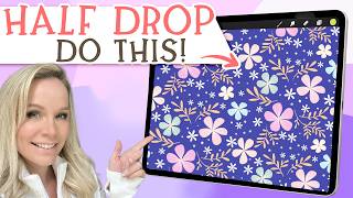 How to Make a Half Drop Repeat Pattern in Procreate
