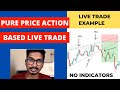 Live Trade Based on Price Action Technique | No Indicators | Pure Price Action
