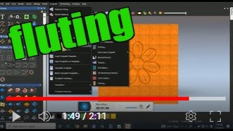 fluting with 2d profiling easy to make artcam 2018