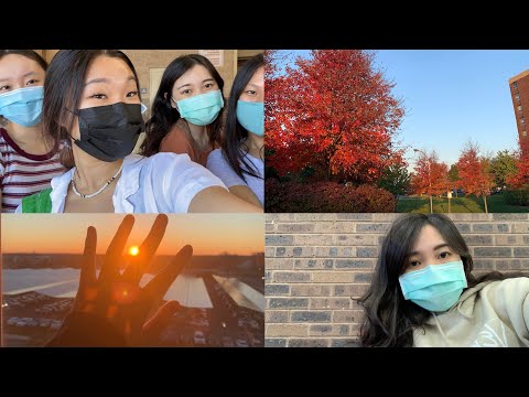 美國留學vlog | 開學第一週 🏫 /第一天龍捲風/美國大學餐廳吃什麼