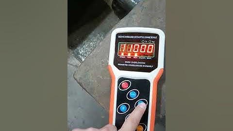 5T crane scale calibration