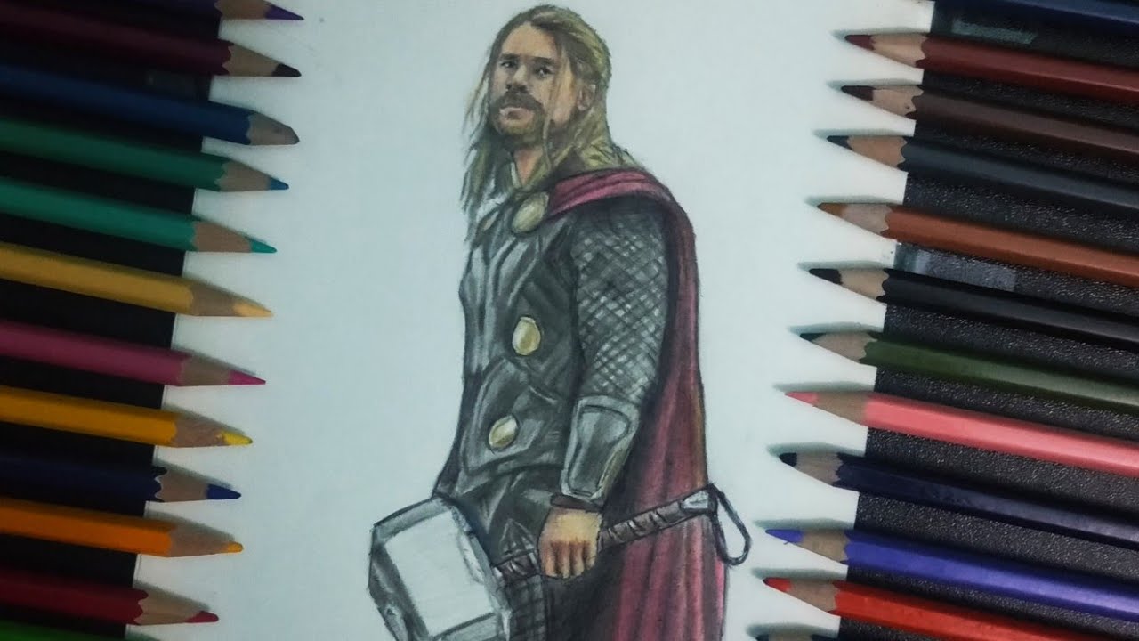 Drawing Thor from avengers 