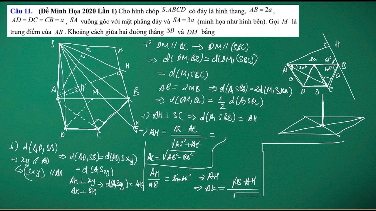 Luyện tập hình học không gian - P3 - Khoảng cách hai đường thẳng chéo nhau