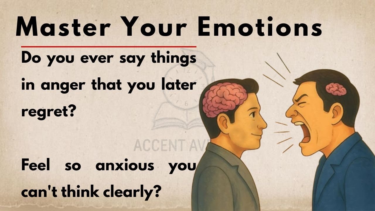 How to Master Your Emotions || Learn English Through Motivation 🔥 || Improve Your English Fluency ✅️