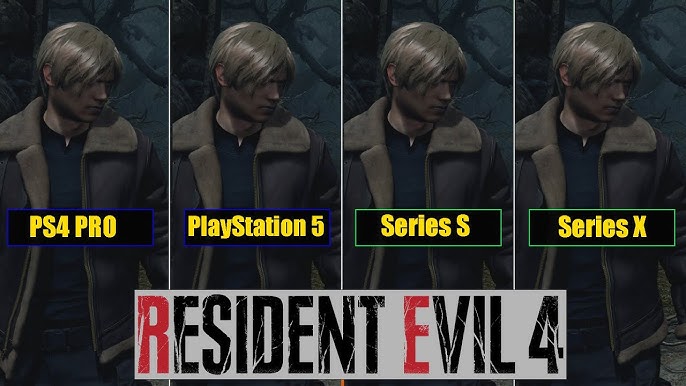 Compare Resident Evil 4 rodando no PS4, PS4 Pro e PS5
