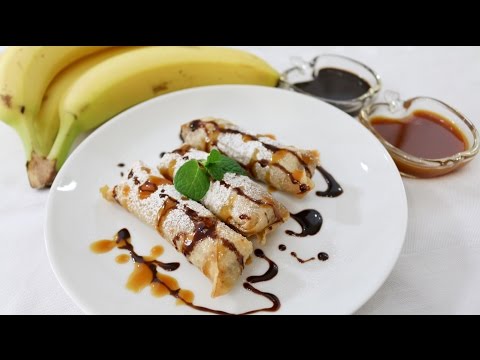 Banana Spring Rolls ปอเปี๊ยะกล้วย - Episode 57