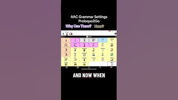 AAC Proloquo2Go Grammar Settings #aac #slp #autism #speech #apraxia #nonverbal #speechtherapy #asd