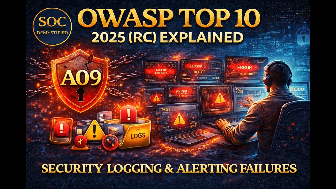 Episode 9 – A09 Security Logging & Alerting Failures Explained (OWASP ...
